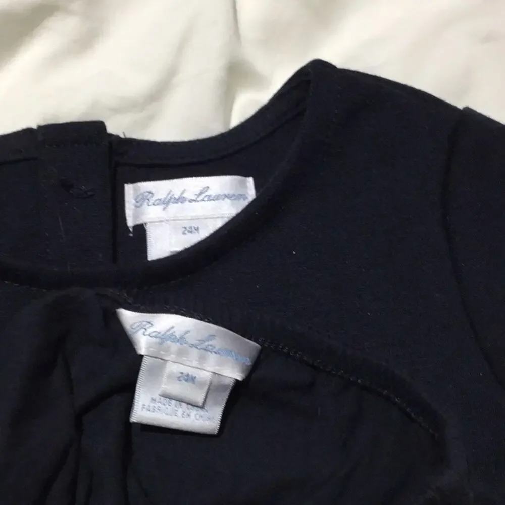 Ralph Lauren navy box pleat dress 24M worn once